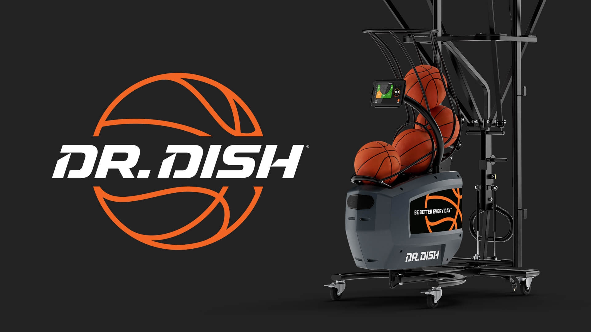 Dr. Dish All-Star+ Basketball Shooting Machine | Dr. Dish